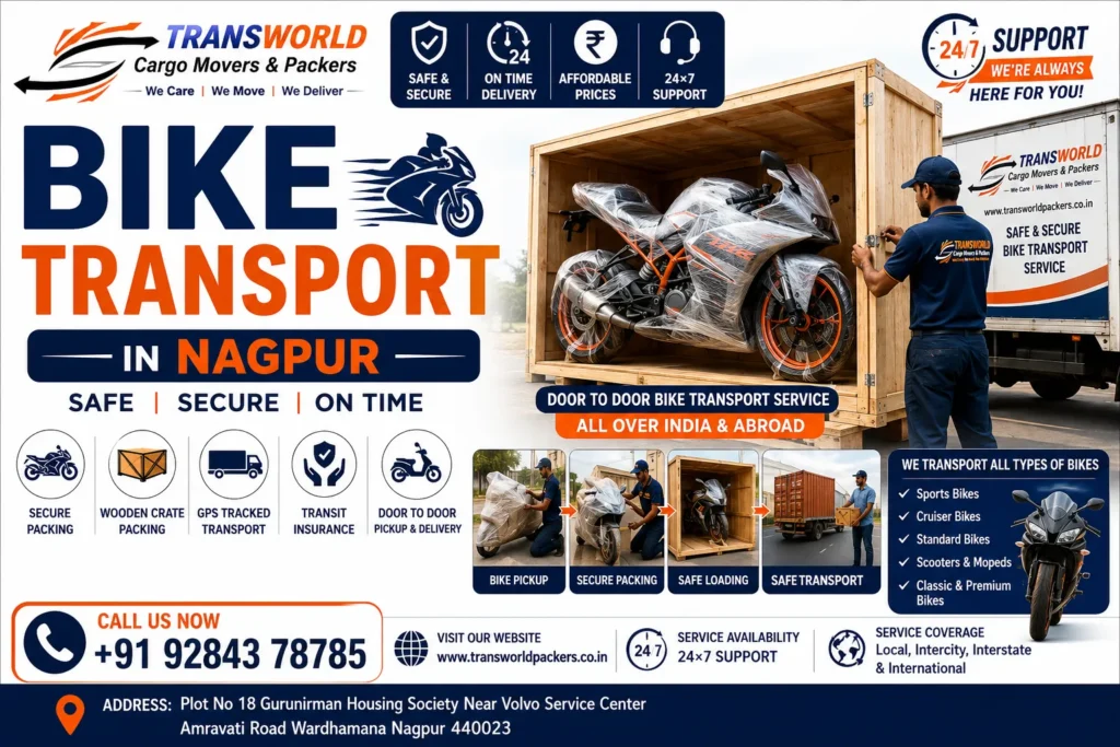 Bike Transport in Nagpur Bike Transportation Services Nagpur Two Wheeler Transport Nagpur Motorcycle Transport in Nagpur Bike Shifting Services Nagpur Door-to-Door Bike Transport Nagpur Intercity Bike Transport Nagpur Interstate Bike Transport Nagpur Bike Courier Services Nagpur Motorcycle Relocation Nagpur Bike Parcel Service Nagpur Safe Bike Transportation Nagpur Professional Bike Movers Nagpur Enclosed Bike Transport Nagpur Bike Carrier Services Nagpur Affordable Bike Transport Company Nagpur Two Wheeler Relocation Services Nagpur Bike Logistics Services Nagpur Trusted Motorcycle Movers Nagpur Secure Bike Moving Services Nagpur
