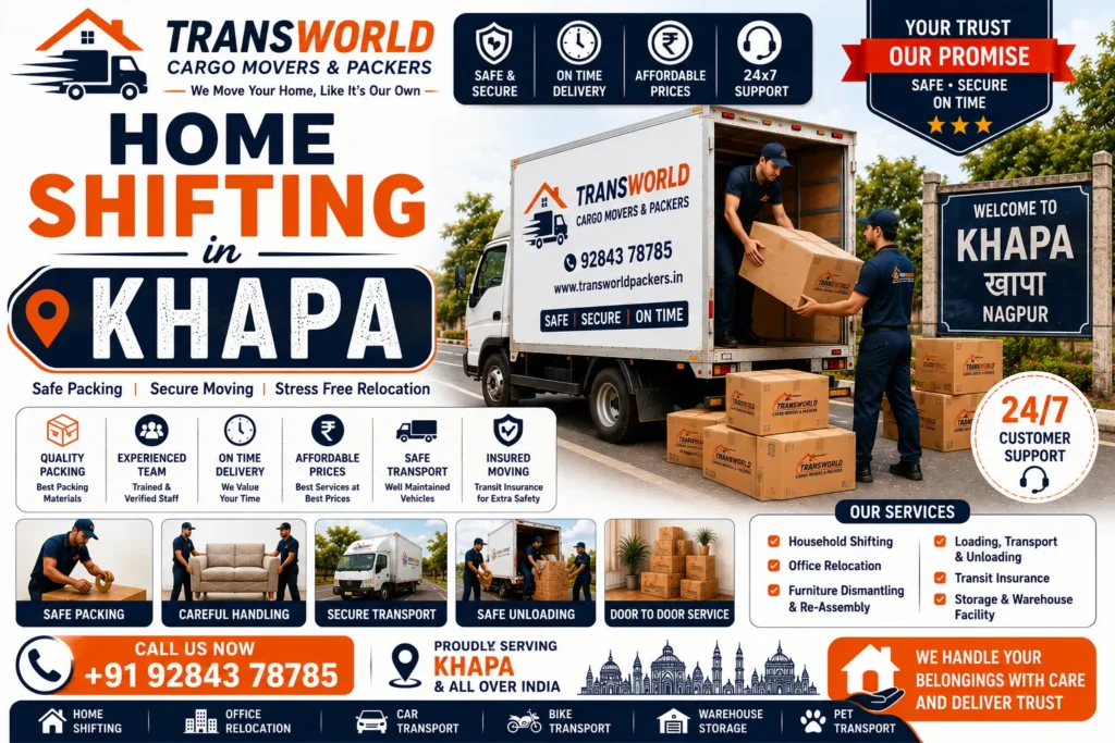 Home Shifting in Khapa Khapa Home Relocation Services House Shifting Company Khapa Residential Home Movers Khapa Household Transfer Services Khapa Local House Relocation Khapa Family Home Shifting Khapa Flat Relocation Company Khapa Apartment Moving Services Khapa Villa Home Shifting Khapa Household Goods Relocation Khapa Complete House Transfer Khapa Home Packing and Relocation Khapa Secure Household Moving Khapa Residential Moving Experts Khapa Budget Home Shifting Khapa Door-to-Door House Relocation Khapa Professional Home Transfer Khapa Hassle-Free Home Moving Khapa Home Relocation Company Khapa